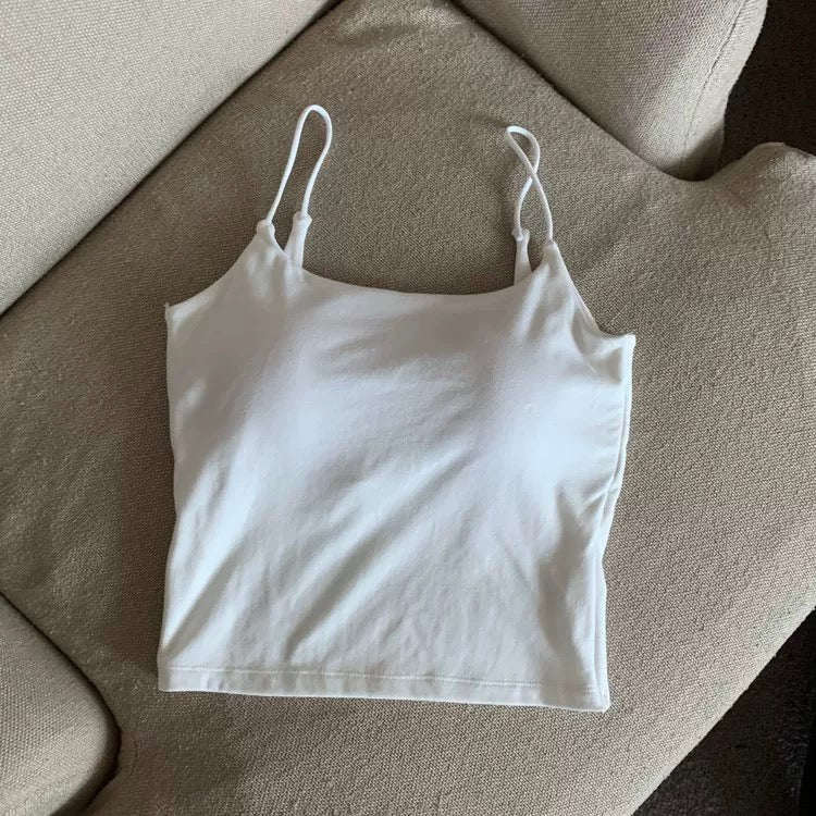 August Pastel Built-In Bra Top