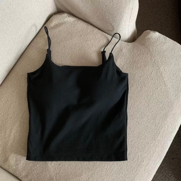 August Pastel Built-In Bra Top