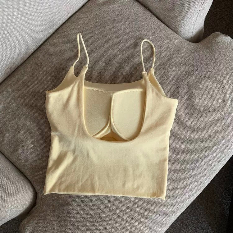 August Pastel Built-In Bra Top