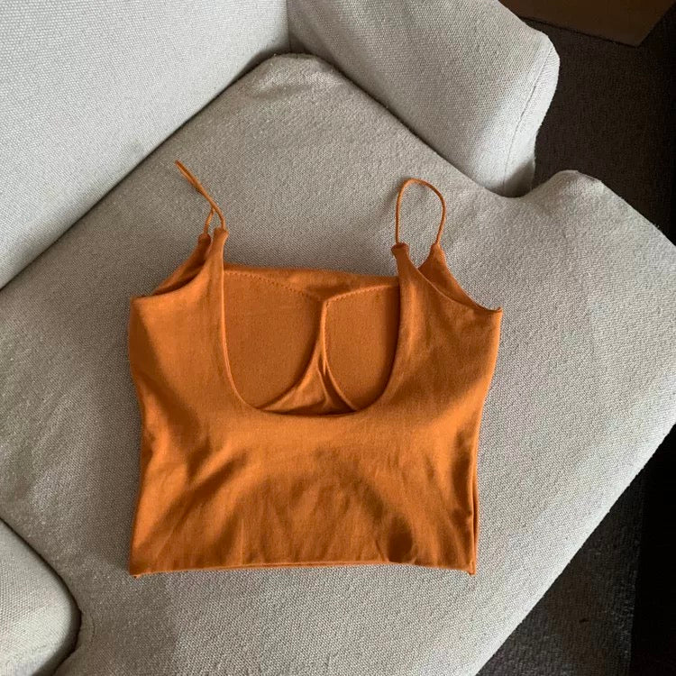 August Pastel Built-In Bra Top