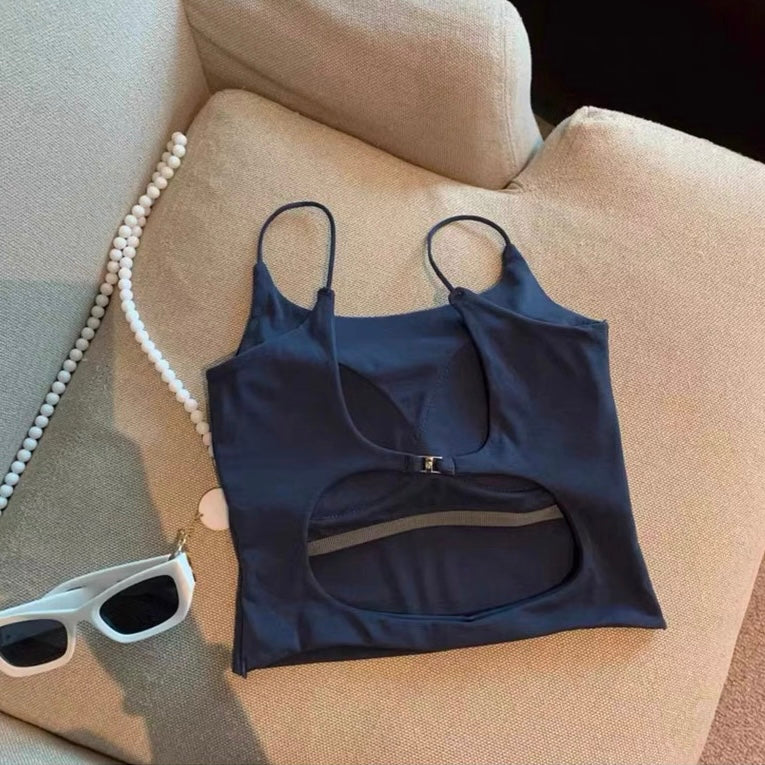 Vanta Back Cut Out Built-in Bra Camisole