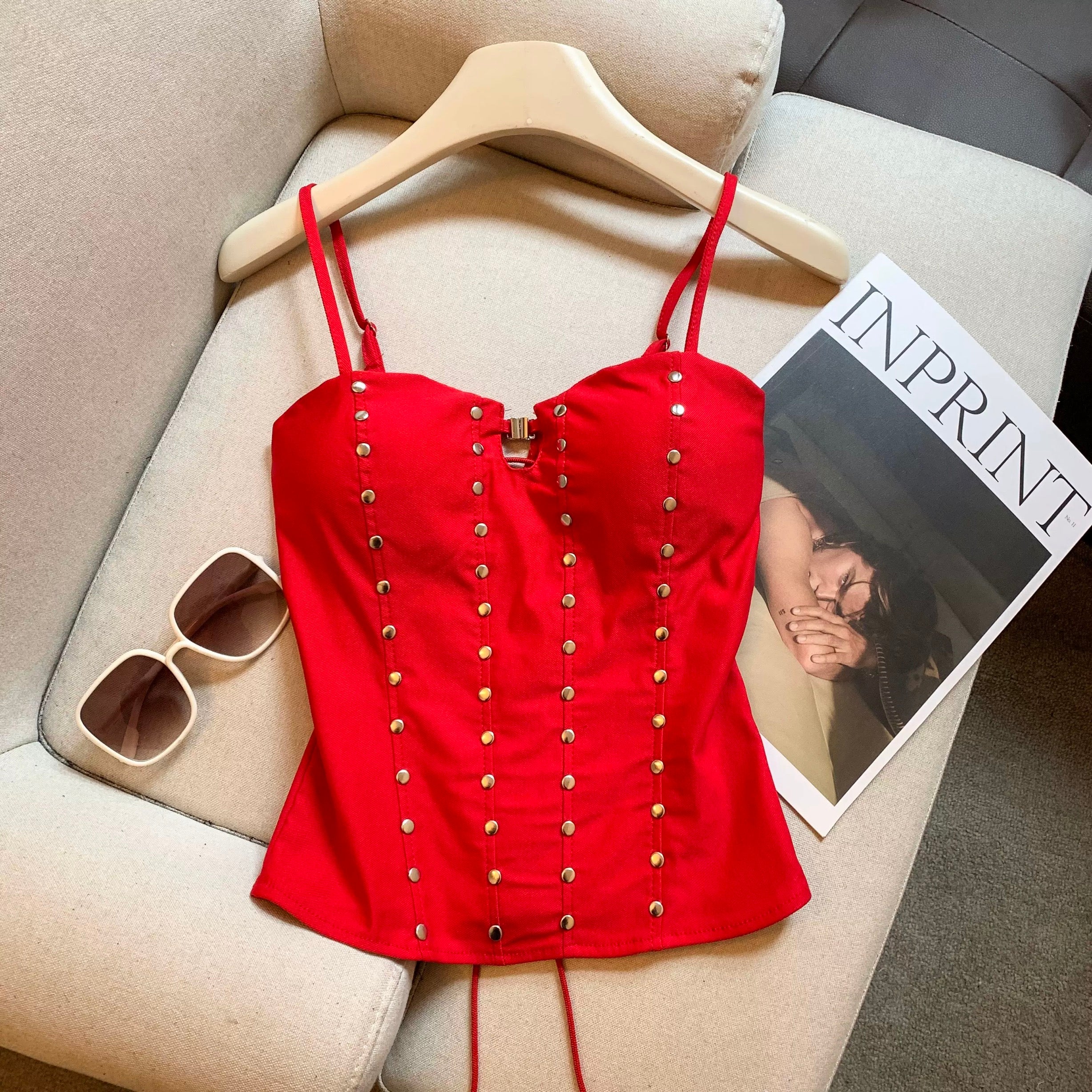 Orb Studline Built-in Bra Top