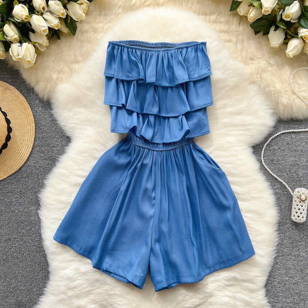 Skyler denim romper