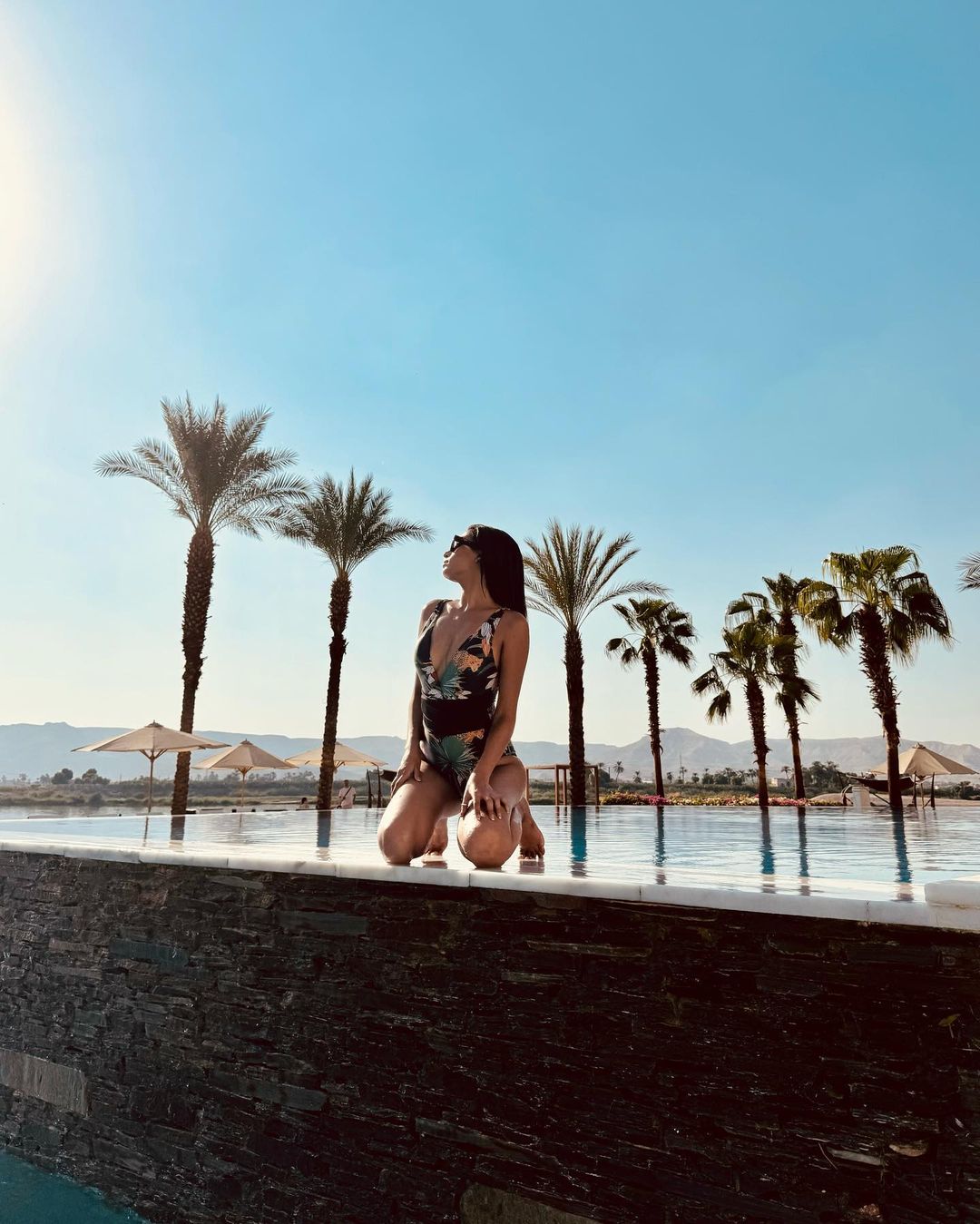 Tropical Buckle Monokini And Sarong Set