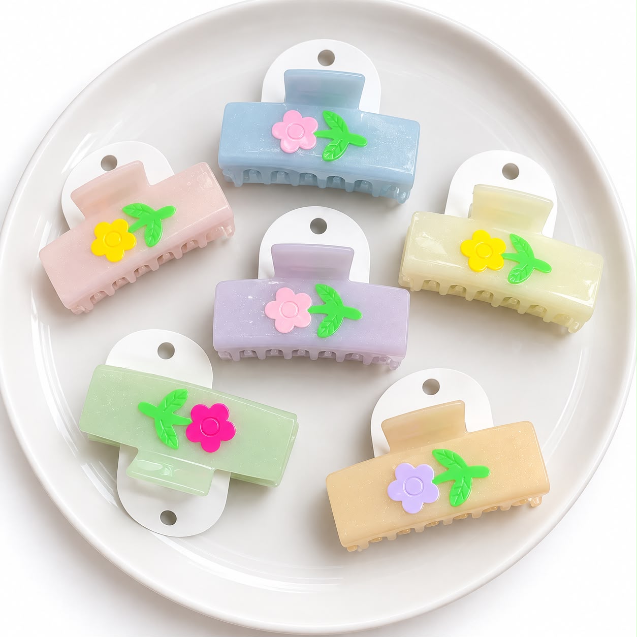 Garden Girl Claw Clip