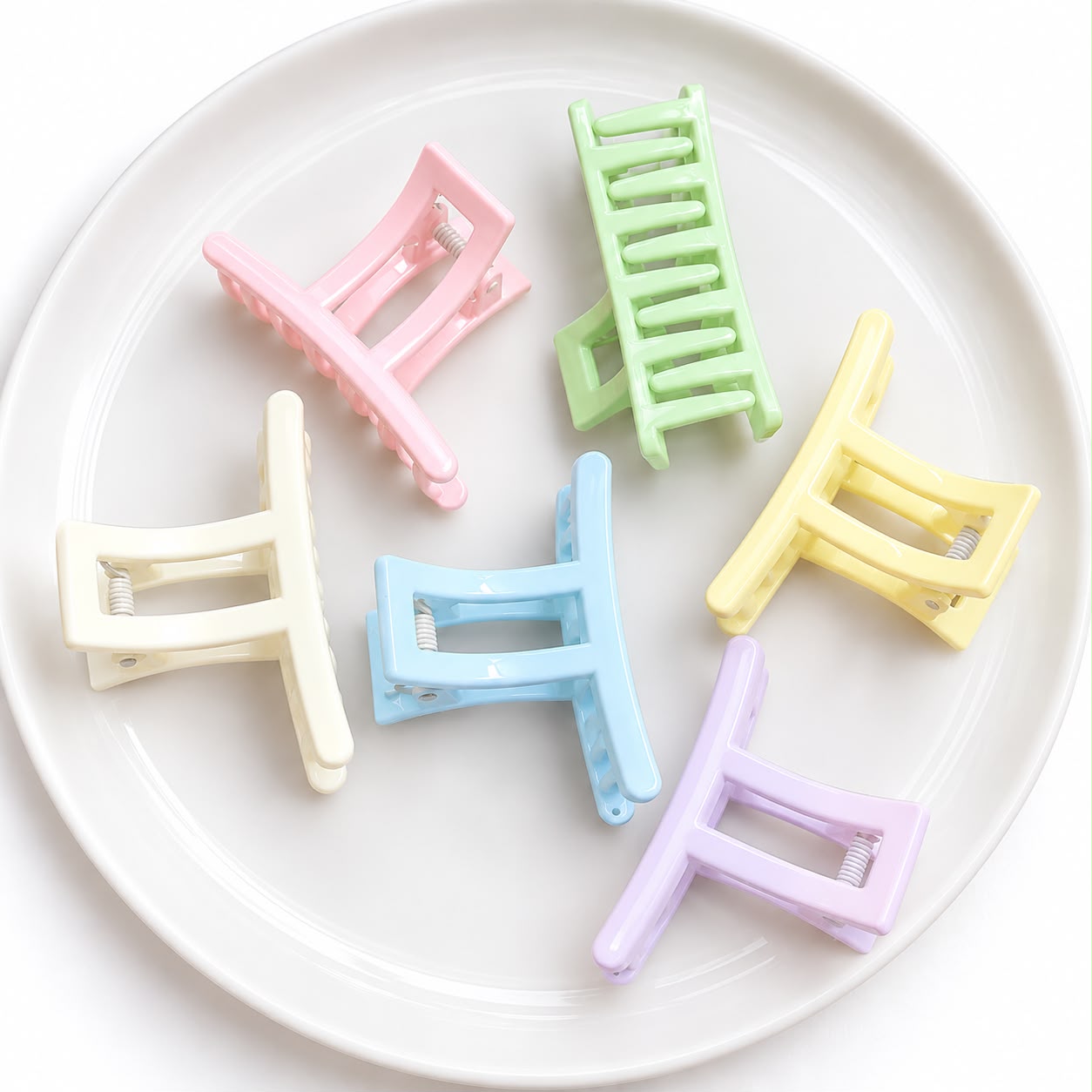 Colour Block Claw Clip