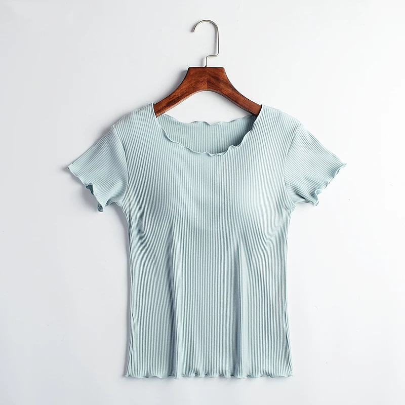 Nova Ribbed Built-in Bra Top