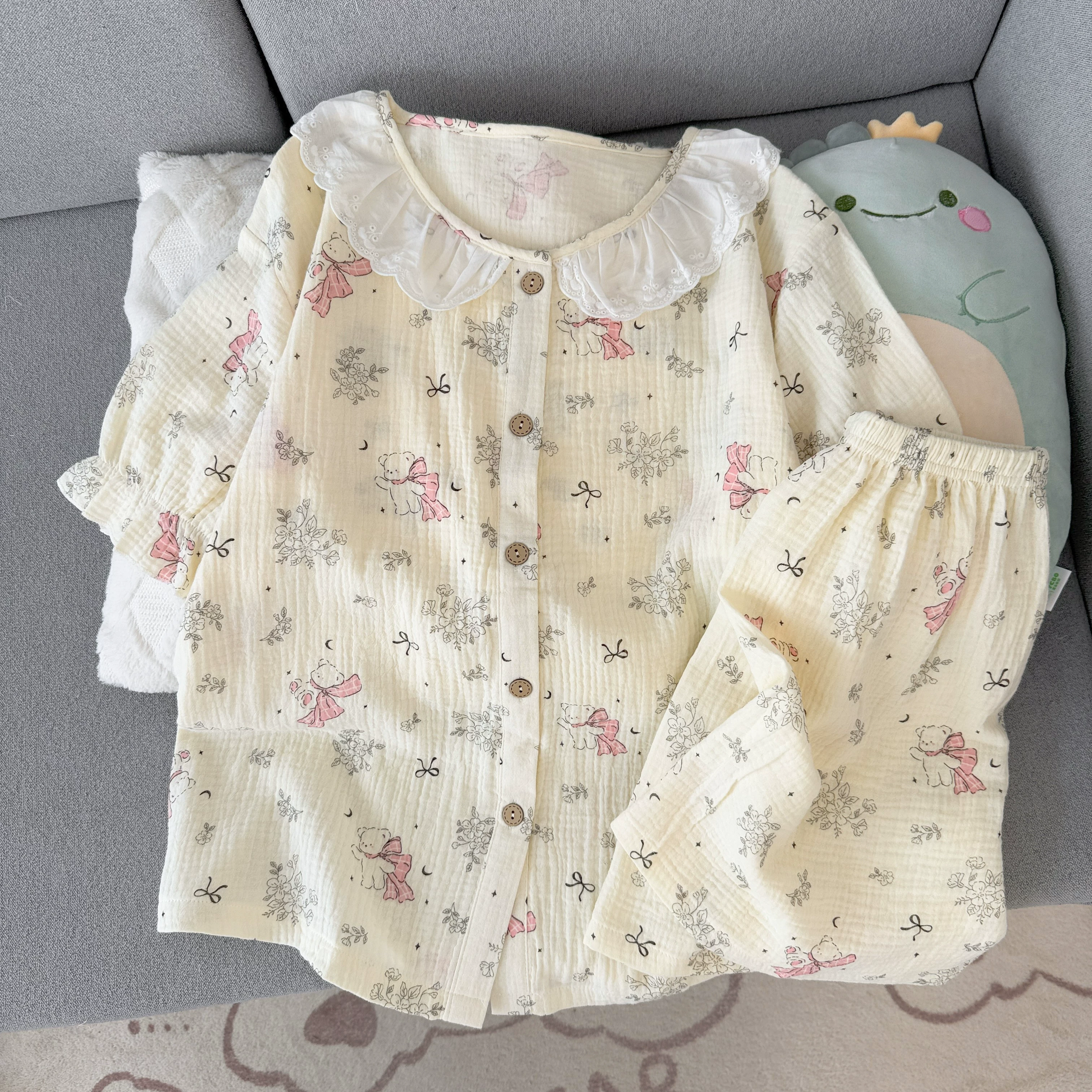 Angel Bear Padded Nightsuit Set