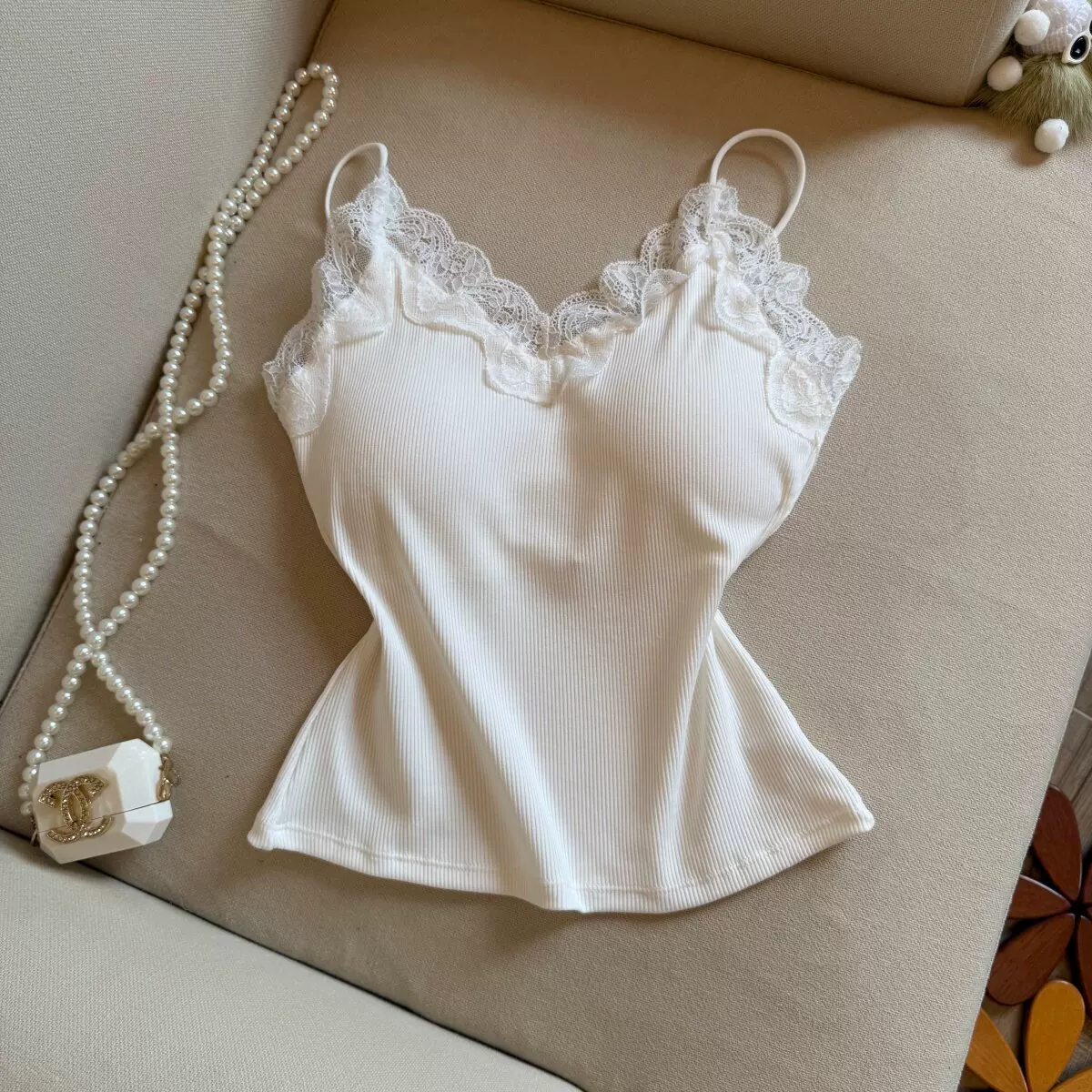 Opal Lace Built-in Bra Top
