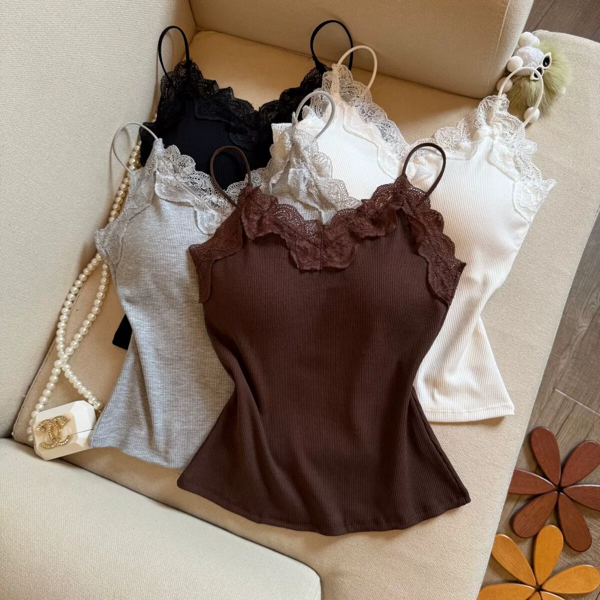 Opal Lace Built-in Bra Top