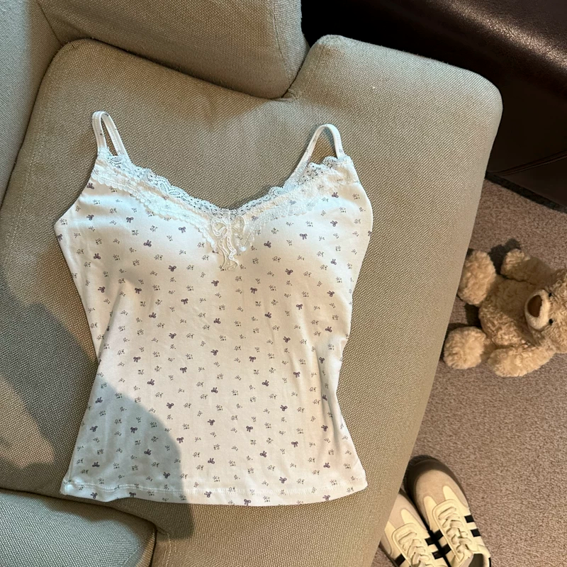 Whisper Lace Built-in Bra Top
