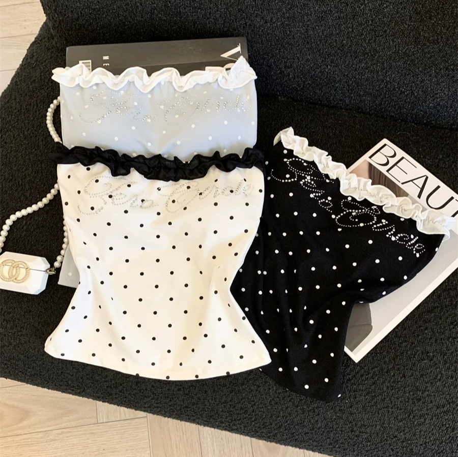 Fleur Lace Built-in Bra Tube Top
