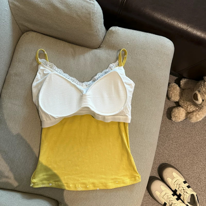 Whisper Lace Built-in Bra Top