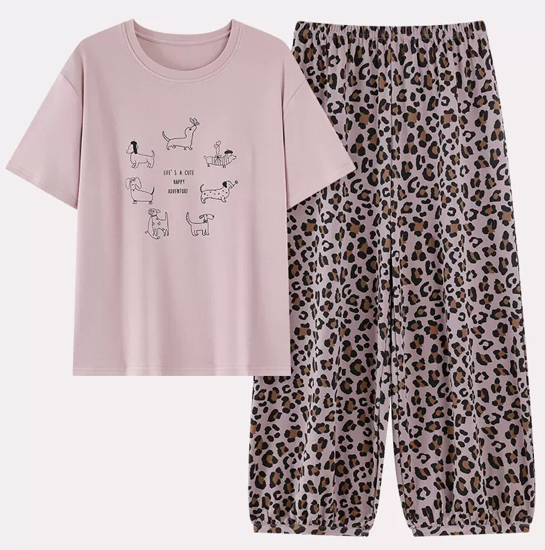 Mauve Prowl Padded Nightsuit Set