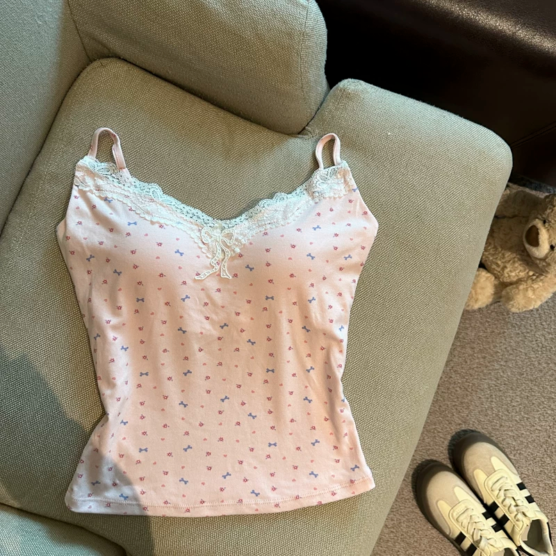 Whisper Lace Built-in Bra Top