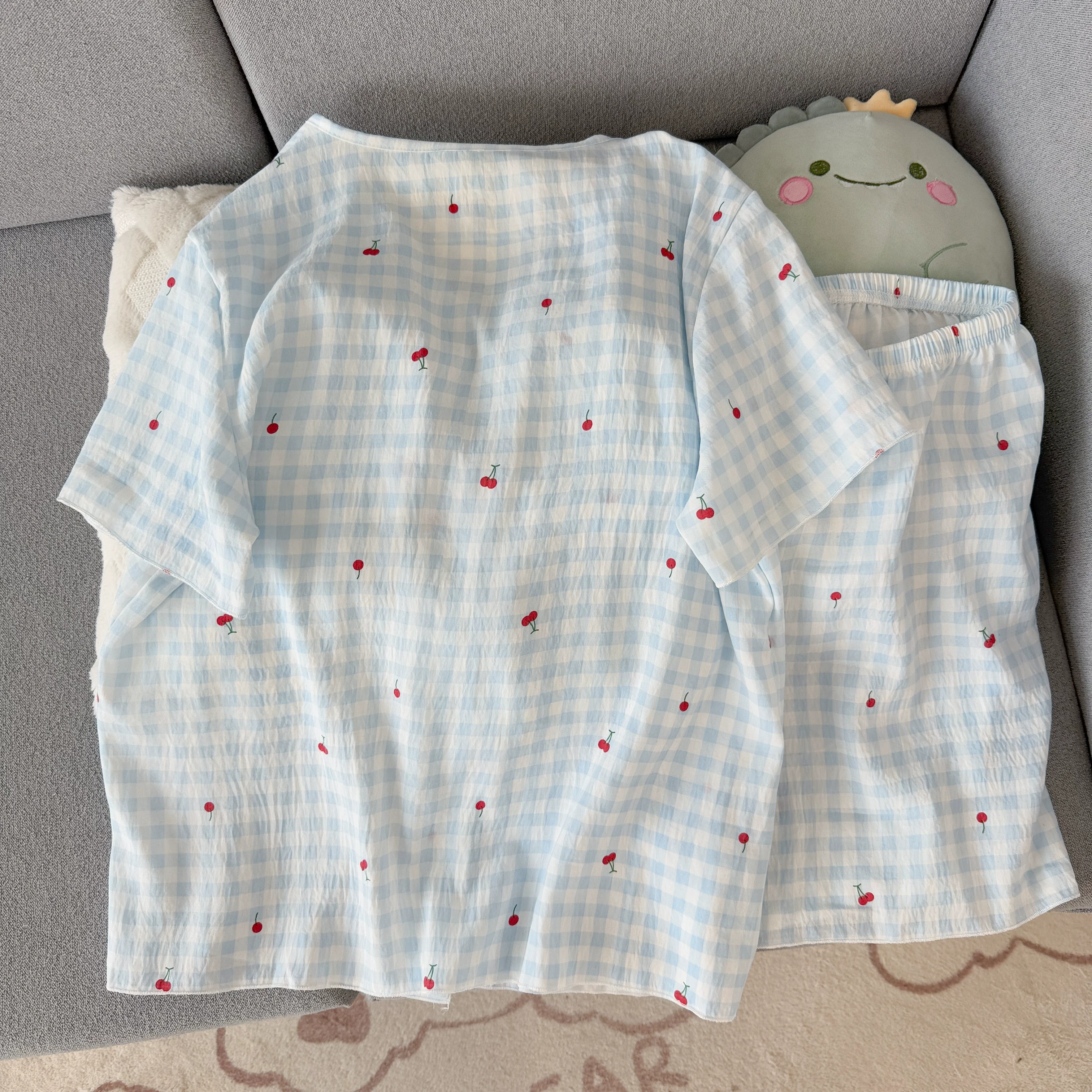 Whisper Blue Padded Nightsuit Set