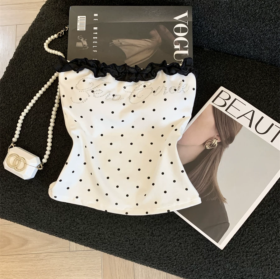 Fleur Lace Built-in Bra Tube Top