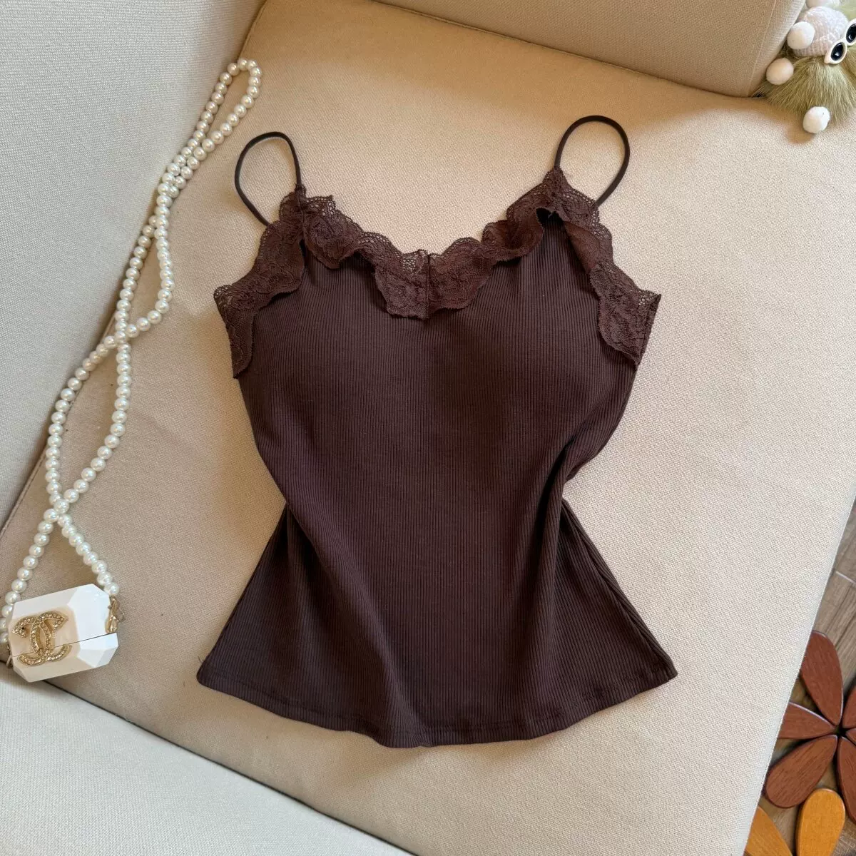 Opal Lace Built-in Bra Top