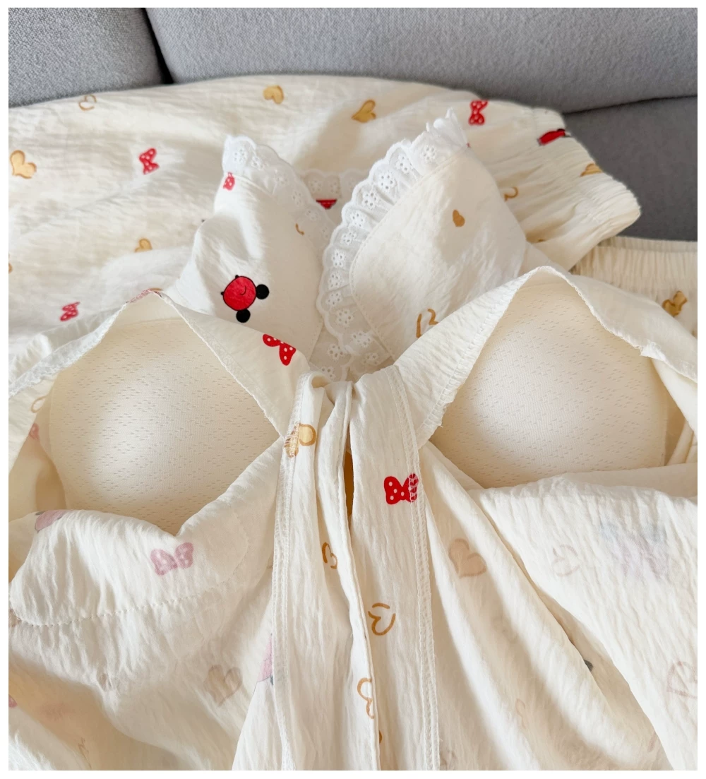 Love Bloom Padded Nightsuit -3pc Set