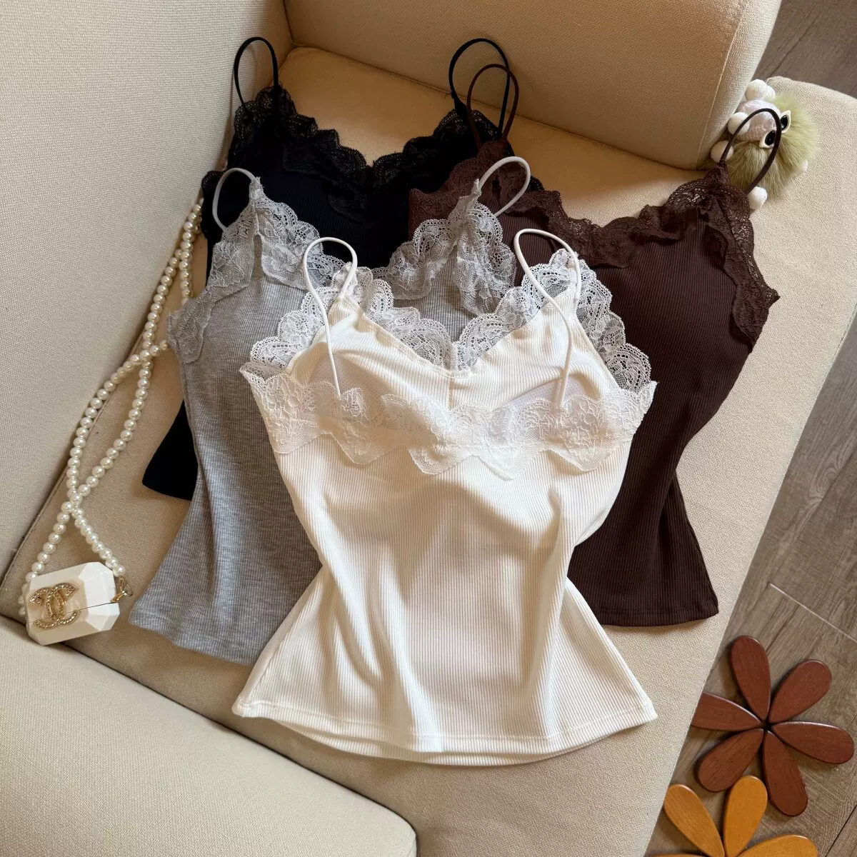Opal Lace Built-in Bra Top