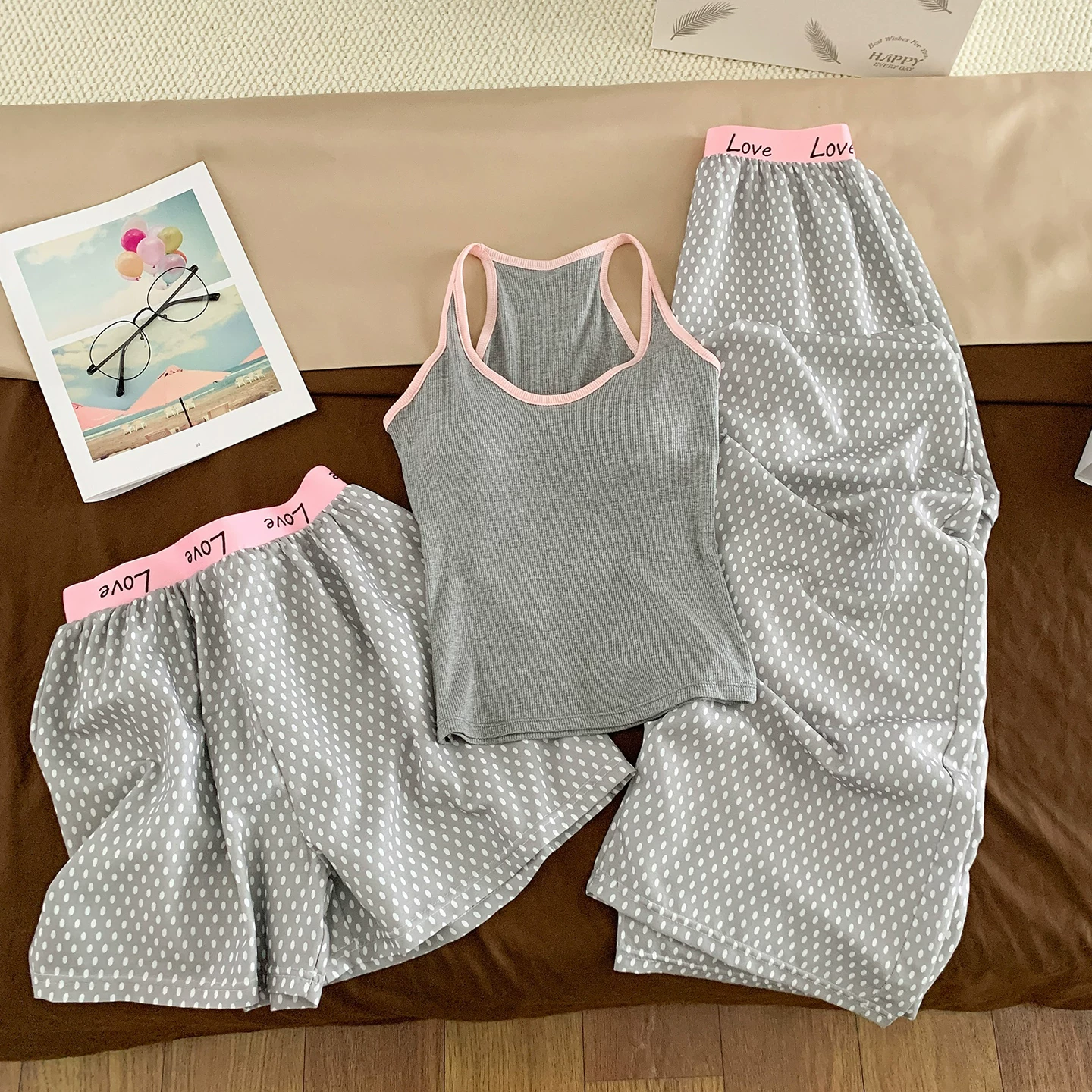 Ash & Blush Padded Lounge Set - 3pc Set