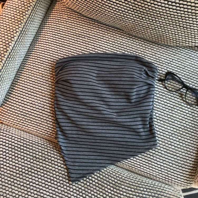 Asym Muse Built-in Bra Tube Top