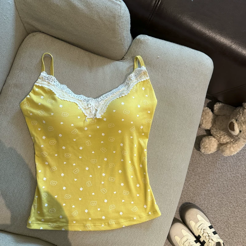 Whisper Lace Built-in Bra Top