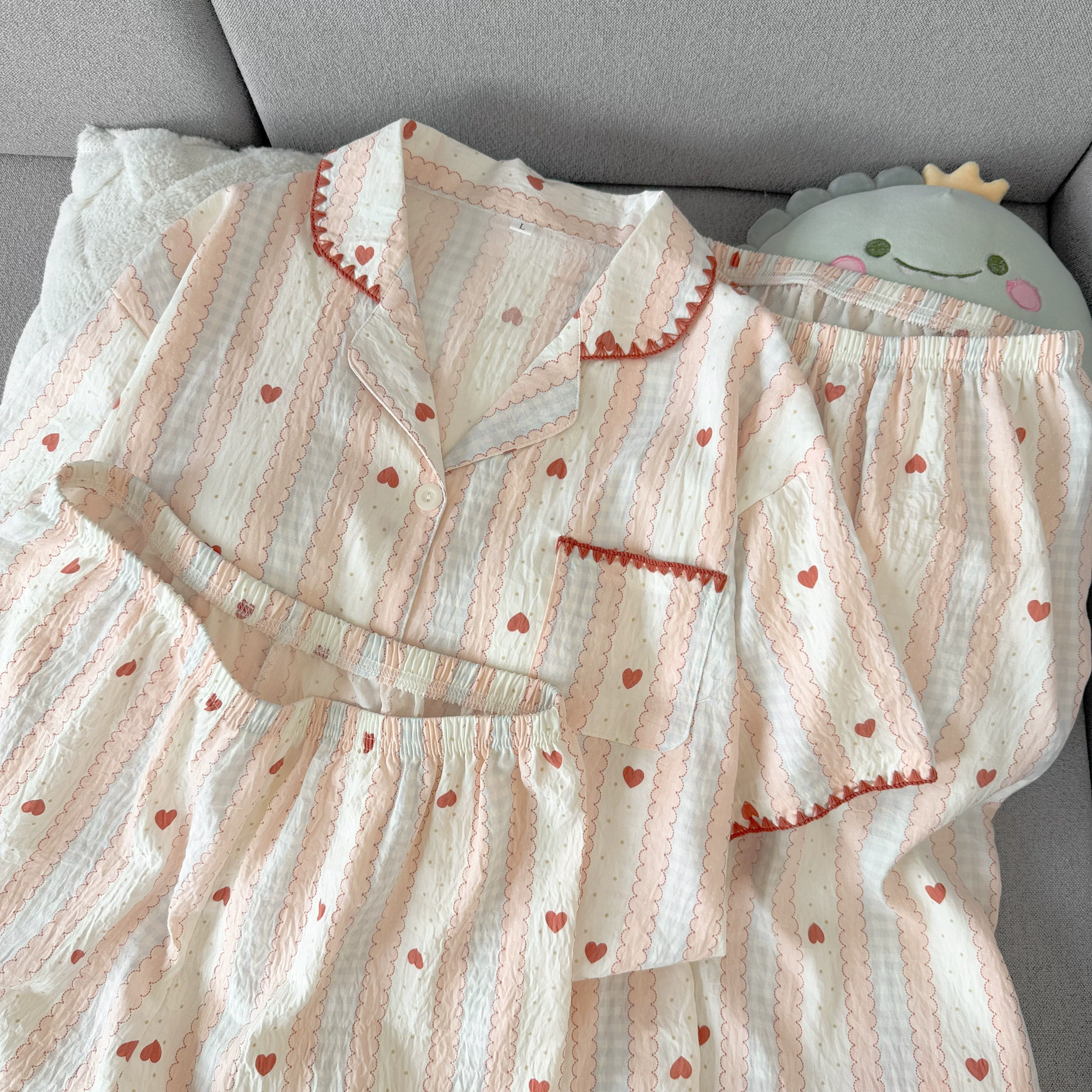 Heartline Padded Nightsuit -3pc Set