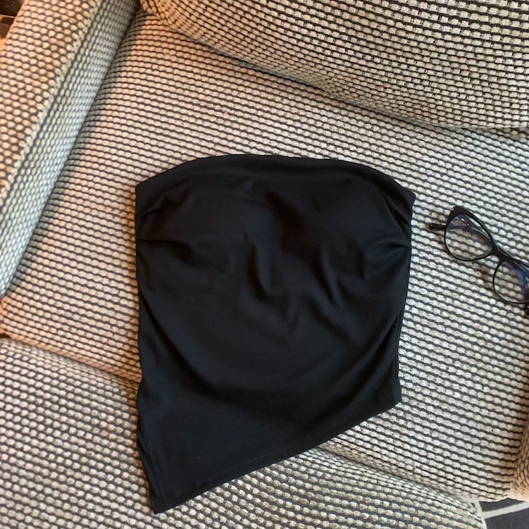 Asym Muse Built-in Bra Tube Top