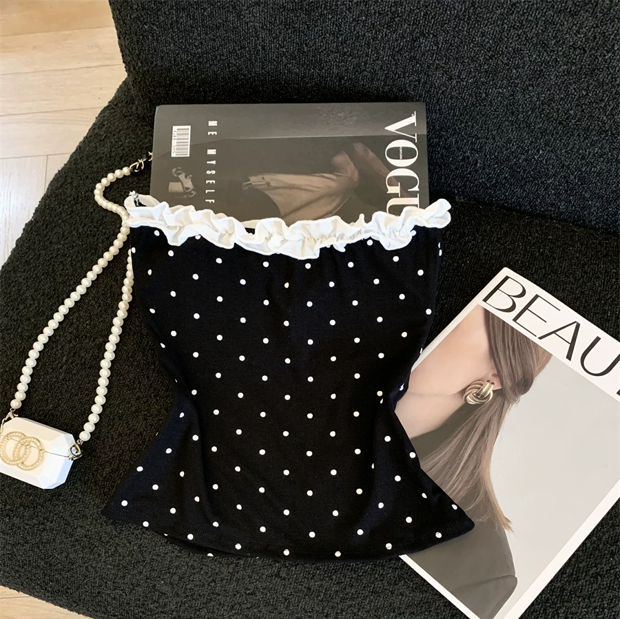 Fleur Lace Built-in Bra Tube Top