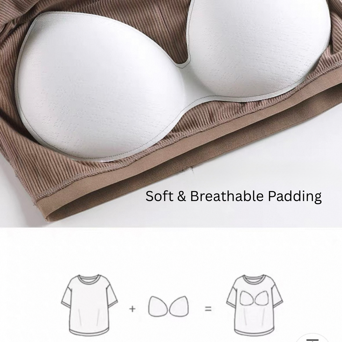 Supreme Plus Size Built-In Bra T-Shirt