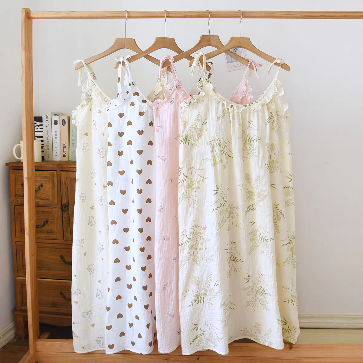 Botanical Breeze Padded Night Dress