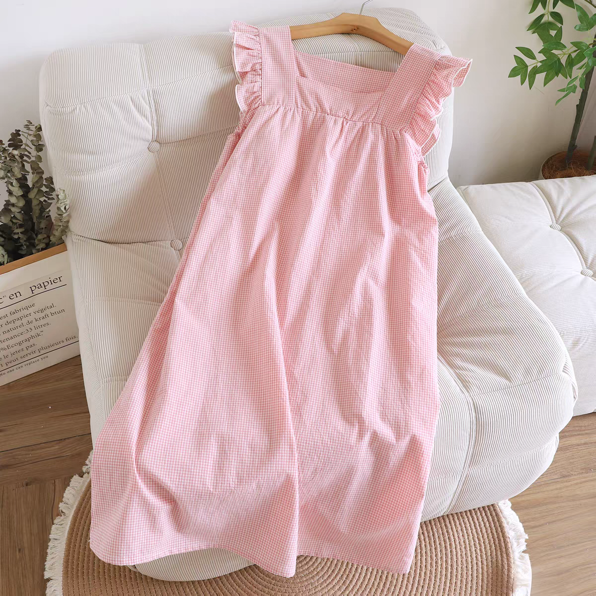 Sunny Gingham Padded Night Dress