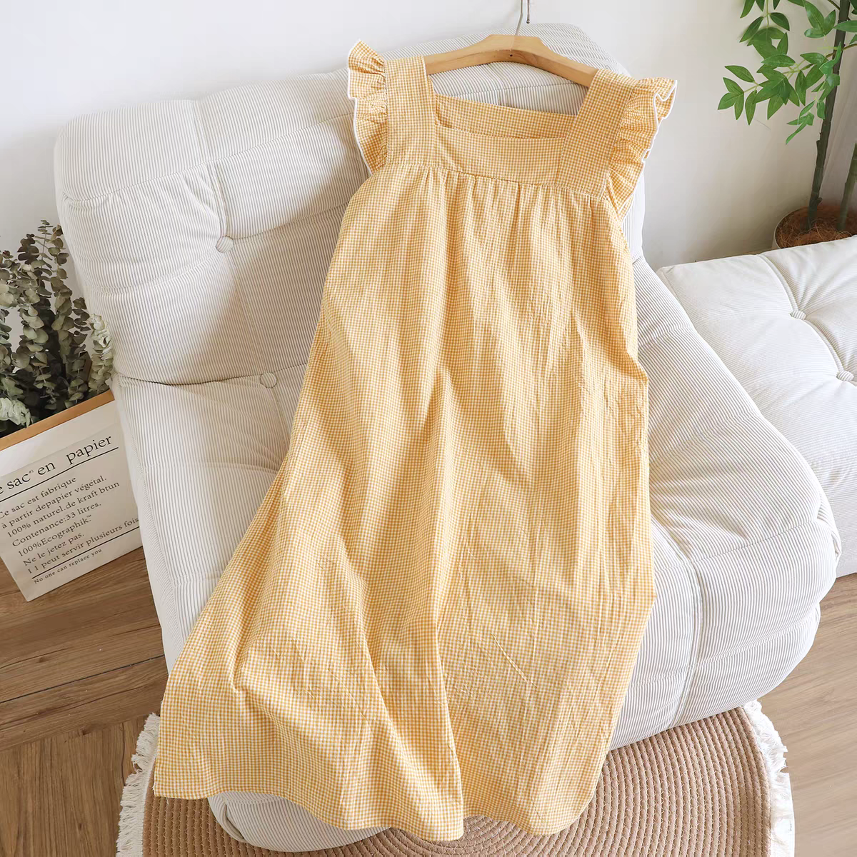 Sunny Gingham Padded Night Dress