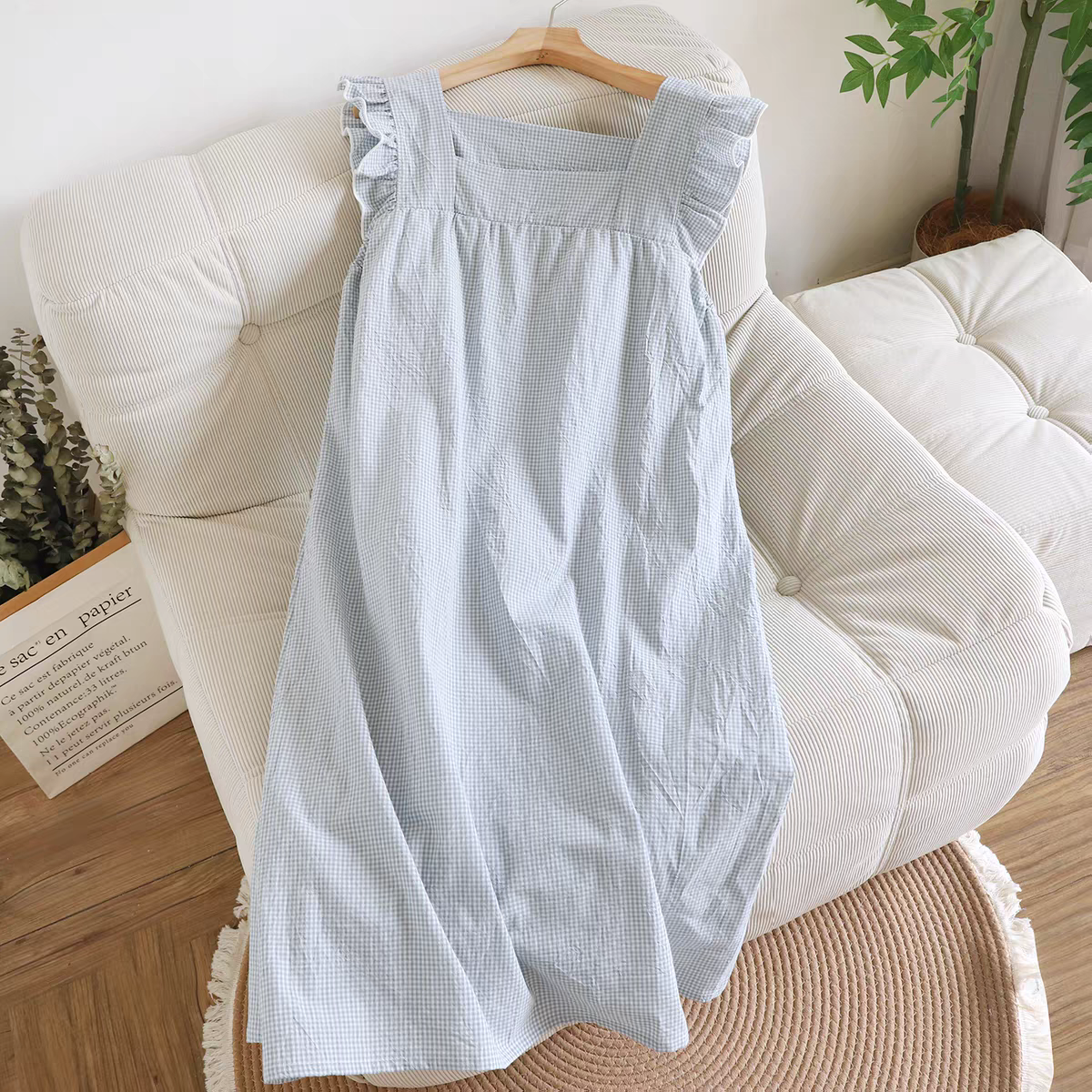 Sunny Gingham Padded Night Dress