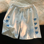 Marcia heart tie dye shorts